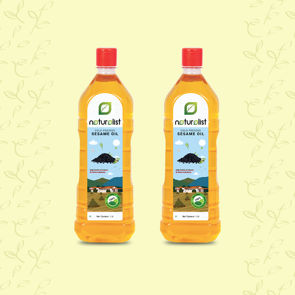 Cold Pressed Sesame/Gingelly Oil - Pack of 2