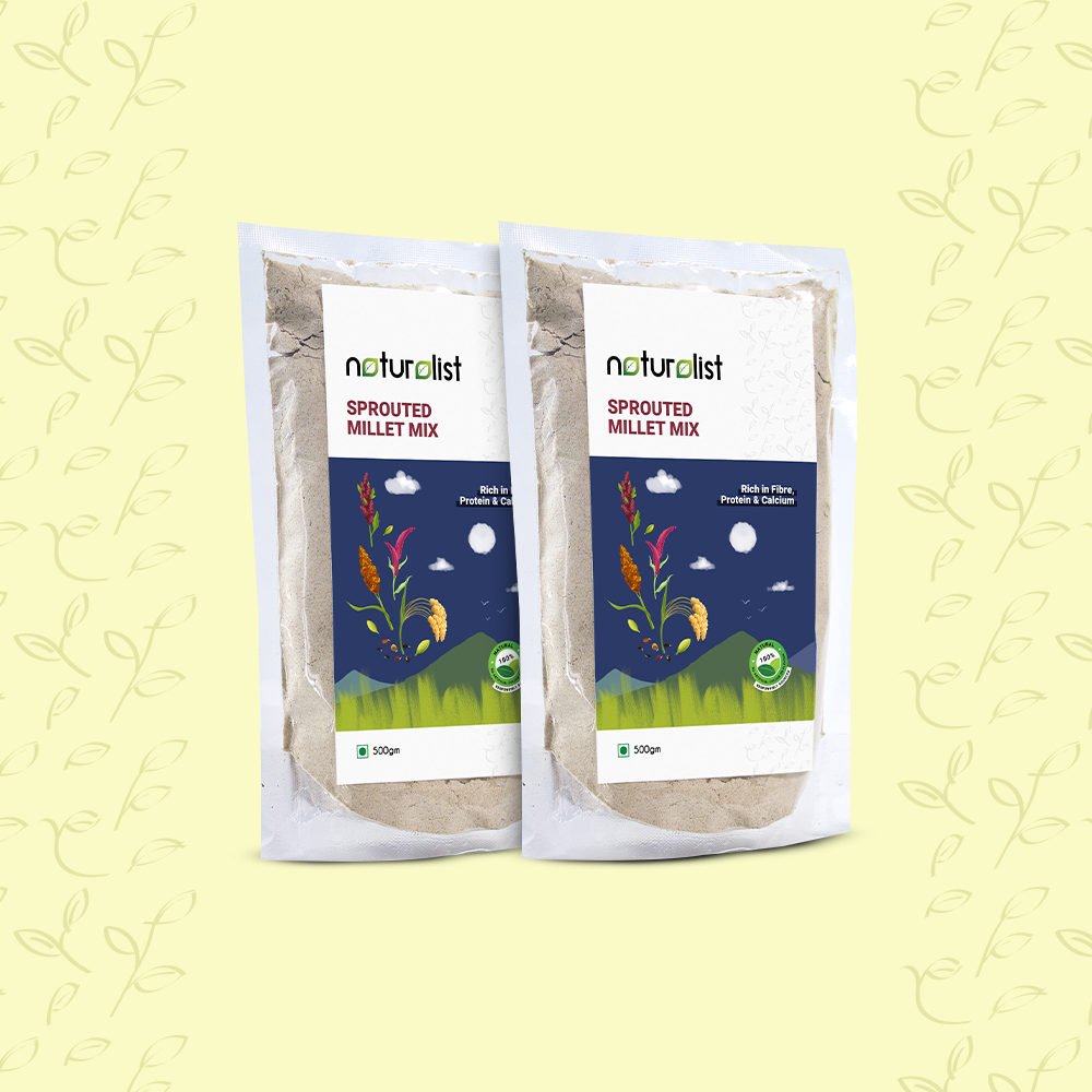 Sprouted Millet Mix - 1Kg Pack of 2