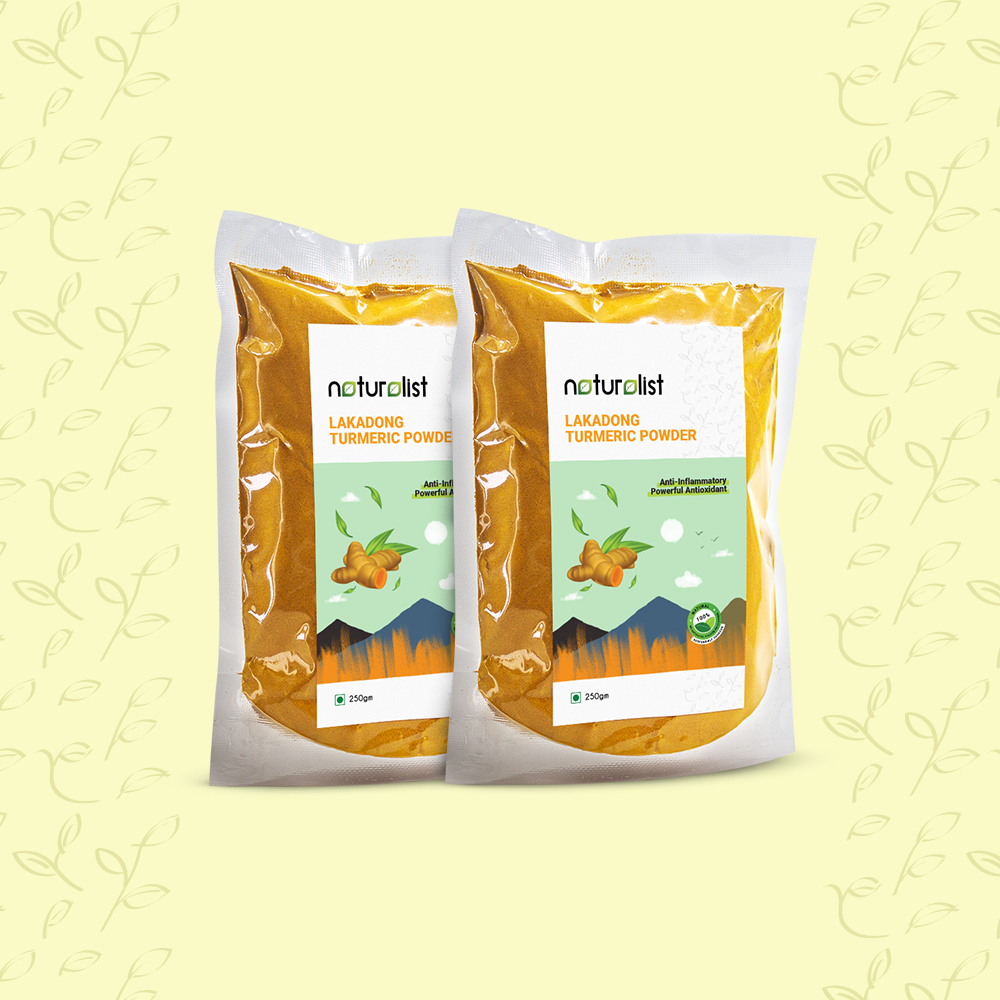 Lakadong Turmeric Powder - 500 Gm Pack of 2