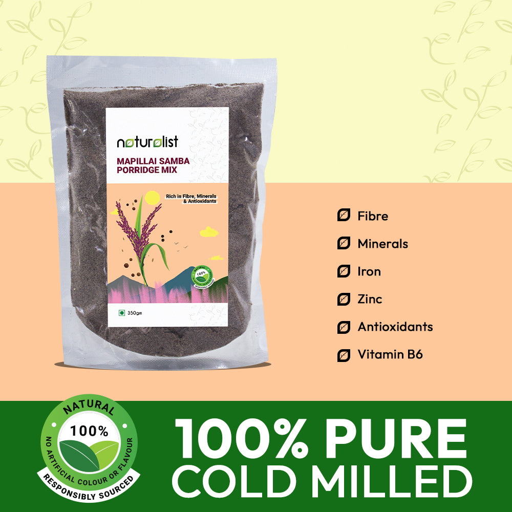 Naturalist Mapillai Samba Porridge Mix - 350 grams